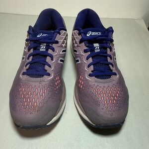 ASICS Gel Cumulus 21 Running Shoes Womens Size 11 Purple Coral Athletic Sneakers